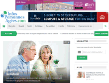 Tablet Screenshot of infos-personnes-agees.com